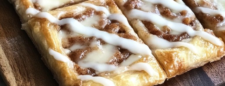 👉Cinnamon Roll Puff Pastry Pizza