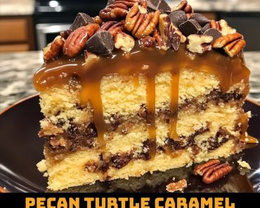 Pecan Turtle Caramel Cake