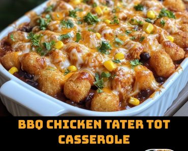 BBQ Chicken Tater Tot Casserole