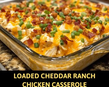 Loaded Cheddar Ranch Chicken Casserole