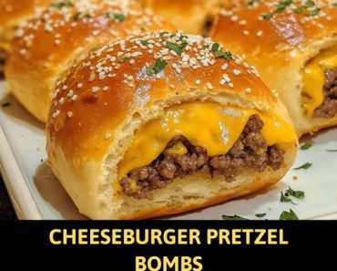 Cheeseburger Pretzel Bombs