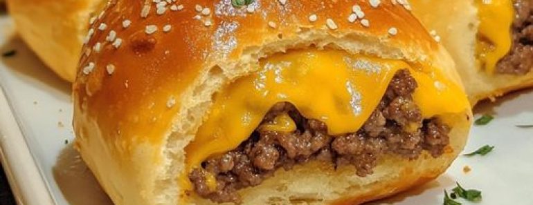 👉Cheeseburger Pretzel Bombs
