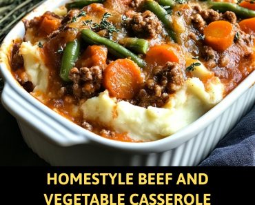 👉Homestyle Beef and Vegetable Casserole