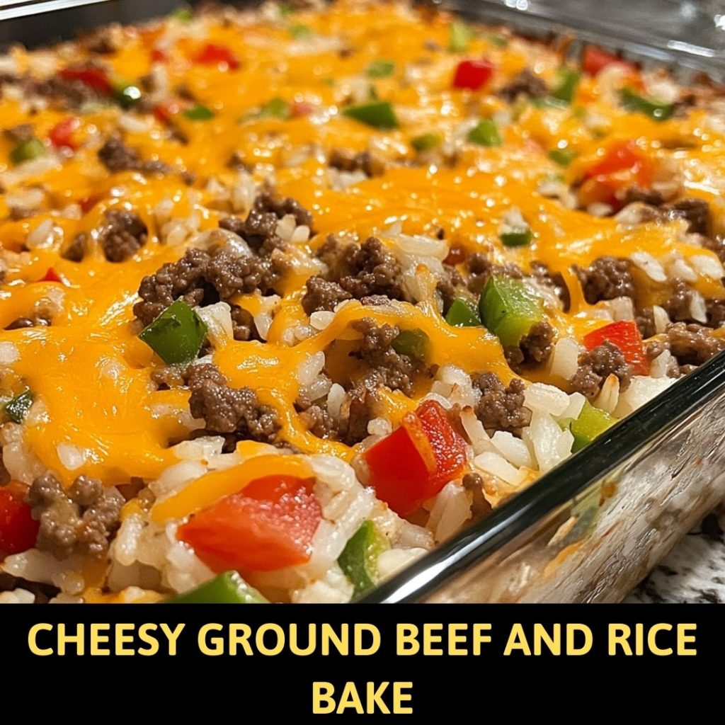 Cheesy Ground Beef and Rice Bake Recipes on a Budget