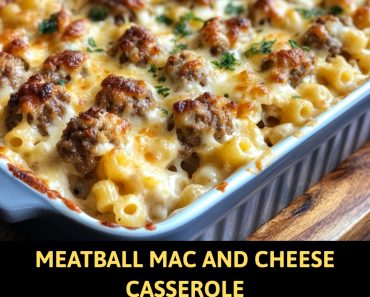 👉Meatball MacCheese Casserole