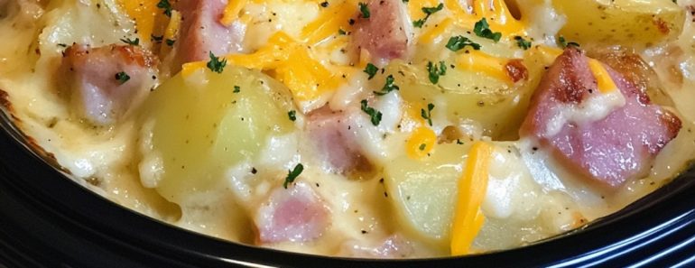 👉CheesyHamPotato Slow Cooker