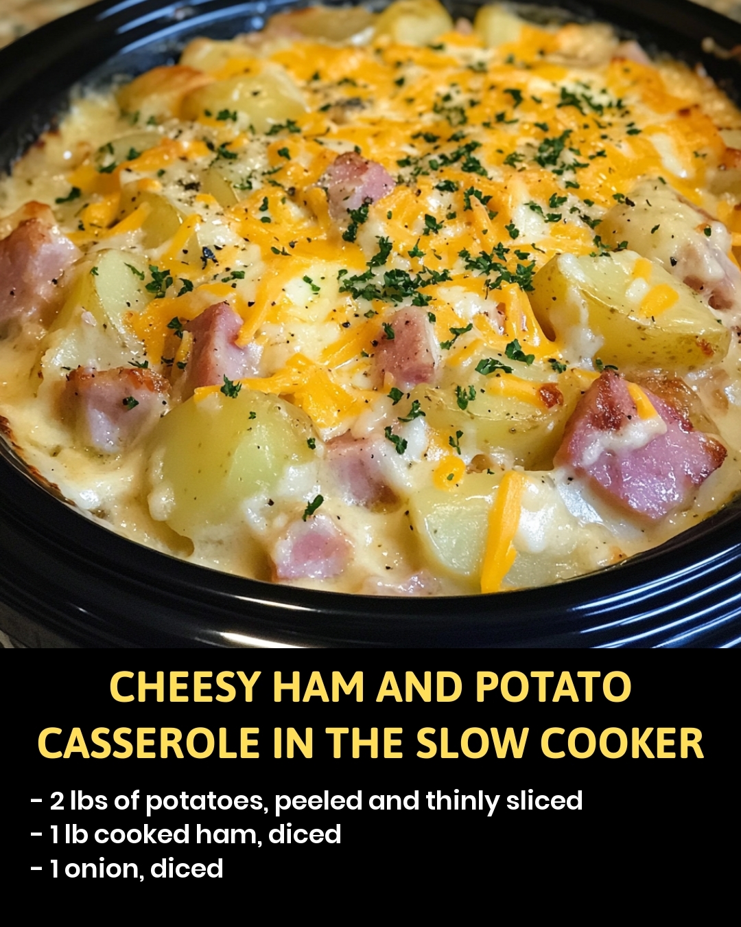 👉CheesyHamPotato Slow Cooker Recipes on a Budget