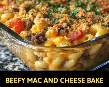 👉Beefy Mac and Cheese Bake