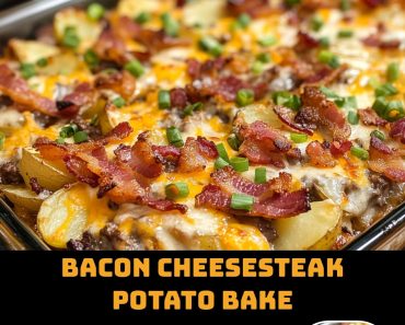 👉Bacon Cheesesteak Potato Bake