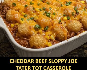 👉Sloppy Joe Tater Tot Casserole