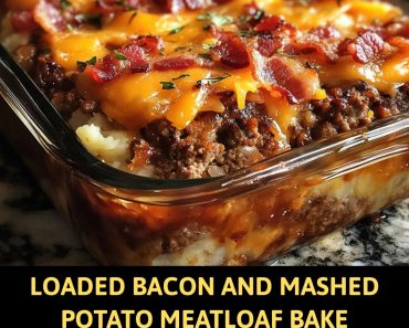 👉LoadedBacon and Mashed Potato MeatloafBake