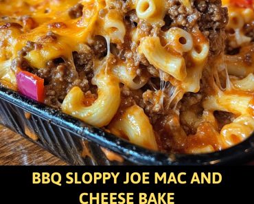 👉BBQ Sloppy Joe Mac and Cheese Bake