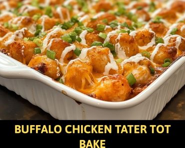 👉Buffalo Chicken Tater Tot Bake