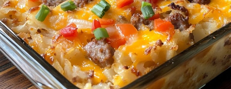 👉Savory SausageHashbrown Casserole 👉Savory SausageHashbrown Casserole