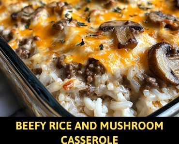 👉 BeefyRiceMushroom Casserole