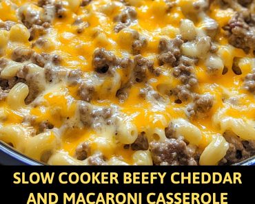 👉Beefy MacCheddar Casserole