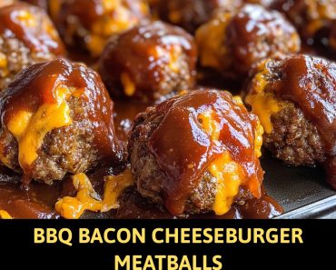 👉BBQ Bacon Cheeseburger Meatballs