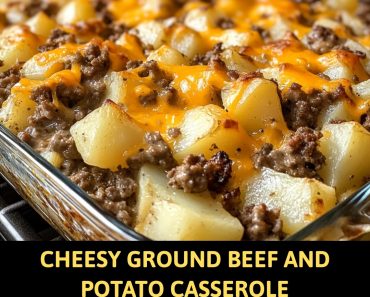 👉Cheesy GroundBeefPotato Casserole