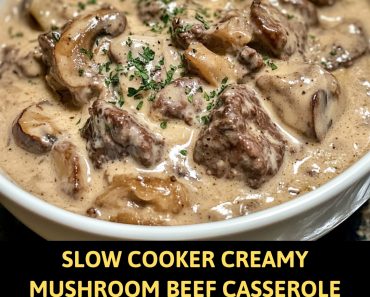 👉SlowCooker MushroomBeef Casserole