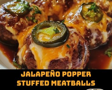 👉Jalapeño Popper Stuffed Meatballs