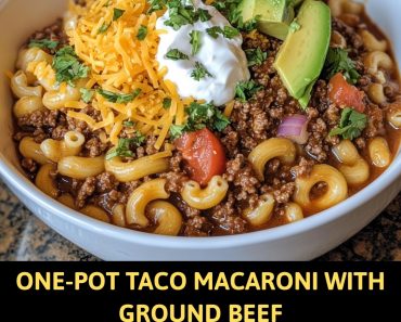 👉One-Pot Taco MacaroniGroundBeef