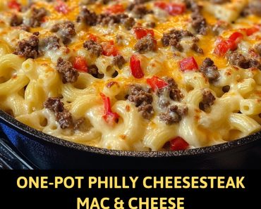 👉OnePot Philly Cheesesteak MacCheese