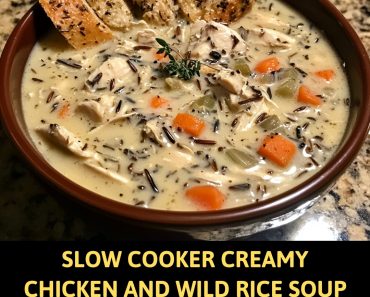 👉SlowCooker Creamy Chicken and Wild Rice Soup