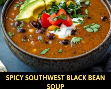 👉Spicy Southwest Black Bean Soup