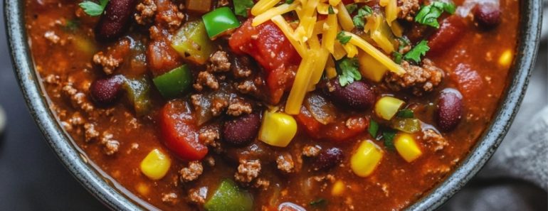 👉Texas Beef and VegetableChili