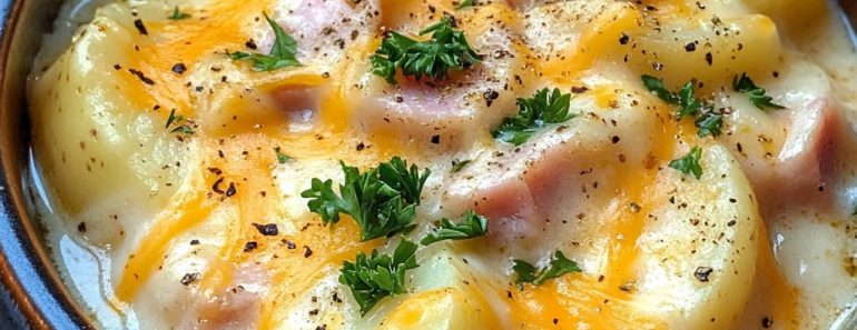 👉Scalloped Potatoes HamSoup