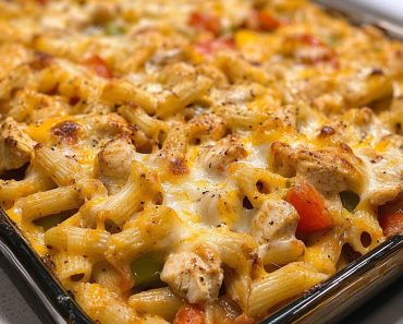 👉Cheesy Chicken Fajita Pasta Bake