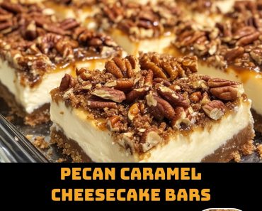 👉Pecan Caramel CheesecakeBars