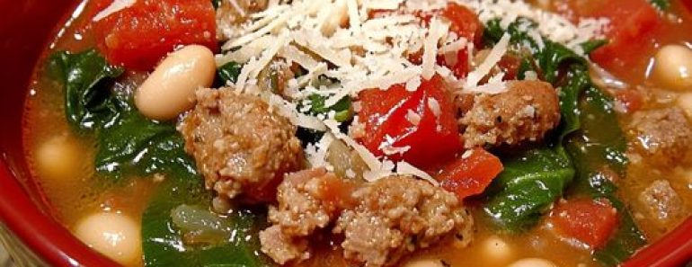 👉 Sausage WhiteBeanSoup