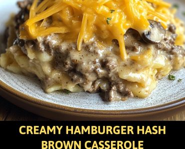 Creamy Hamburger Hash Brown Casserole