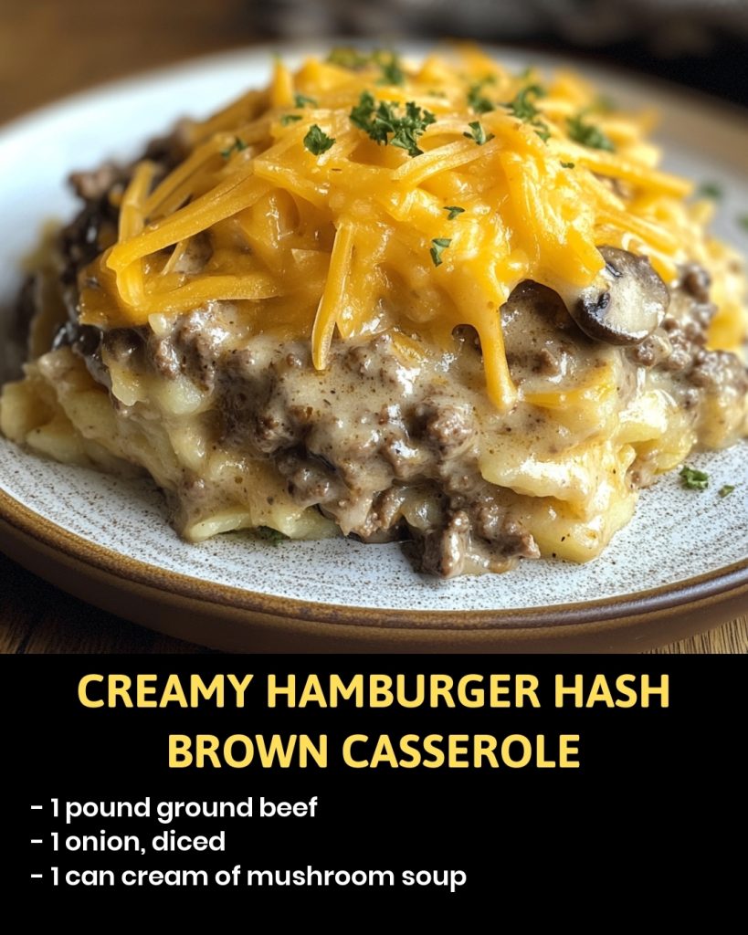 Creamy Hamburger Hash Brown Casserole Recipes On A Budget