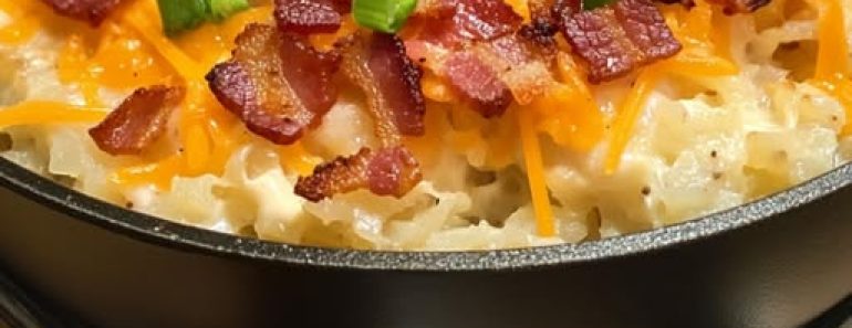 👉Creamy Ranch Bacon and Hashbrown Skillet