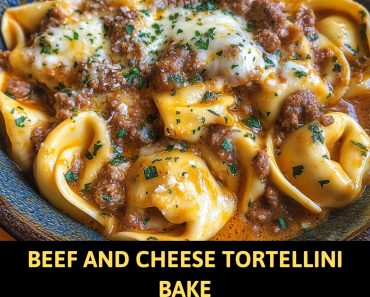 👉BeefCheese Tortellini Bake