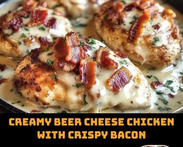 👉CreamyBeer Cheese Chicken With CrispyBacon