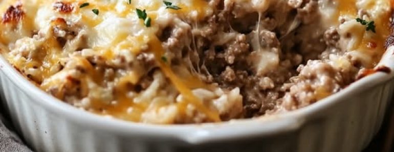 👉FrenchOnion GroundBeef RiceCasserole