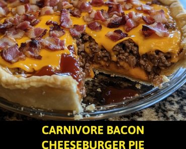 👉CarnivoreBacon Cheeseburger Pie