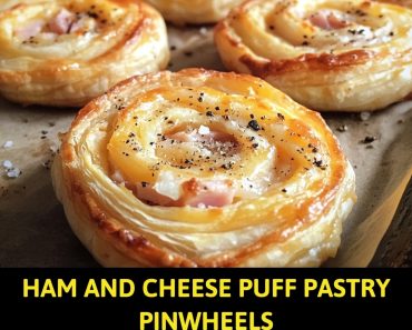 👉HamCheese Puff PastryPinwheels