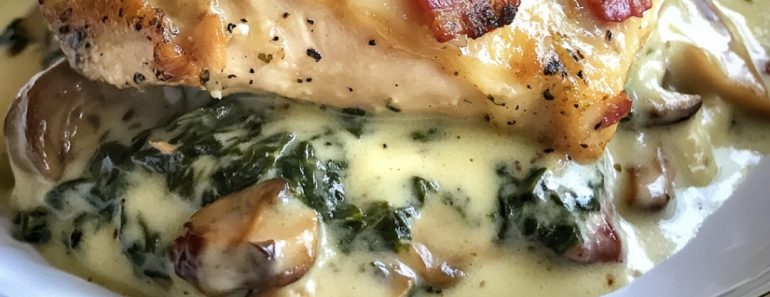 👉 Smothered ChickenCreamed Spinach