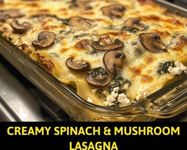 👉SpinachMushroom Lasagna