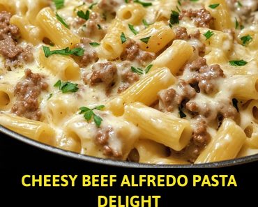 👉CheesyBeef AlfredoPasta