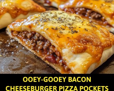 👉Bacon Cheeseburger Pizza Pockets