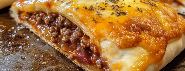 👉Bacon Cheeseburger Pizza Pockets