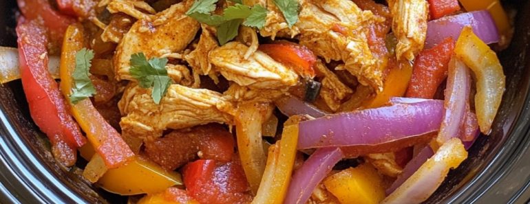 👉CrockpotChickenFajitas