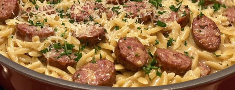 👉OnePot SausageOrzo