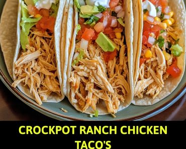 👉Crockpot RanchChickenTacos