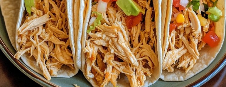 👉Crockpot RanchChickenTacos